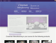 Tablet Screenshot of crossmanmfg.com